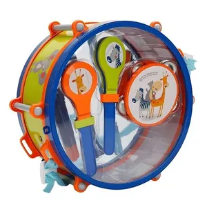 Kit Musical Infantil Super Baby Mini Banda com 6 Peças Tambor Gaita Flauta Pandeiro BBR Toys Kit Musical Infantil Super Baby Mini Banda com 6 Peças BBR Toys