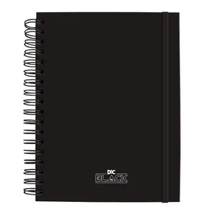 Caderno Capa Dura Universitário All Black Smart 10 Matérias 80 Folhas - Dac