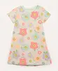 camisola de algodão infantil smile floral manga curta cinza mescla 12