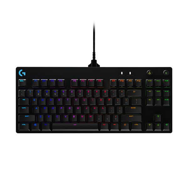 Teclado Mecânico Gamer Logitech G PRO, RGB Lightsync, Preto - 920-009388