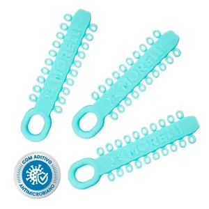 Elástico de Ligadura Modular com Antimicrobiano Morelli Azul-Caribe