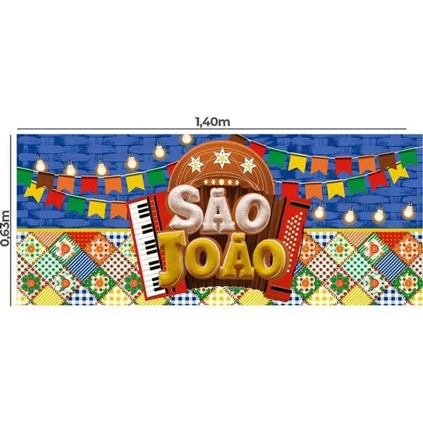 TNT Estampado Festa Junina São João 100% Polipropileno 1,40x0,63m Pacote com 25 Painéis Mewi TNT Estampado São João 100% Polipropileno 1,40x0,63m 25 Painéis Mewi