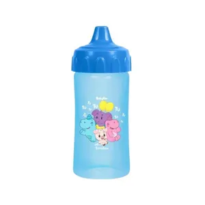 Copo de Treinamento com Válvula Redutora de Pingos Turmatube Azul 240ml COPO BABYGO 240ML TREINAMENTO VALVULA RE