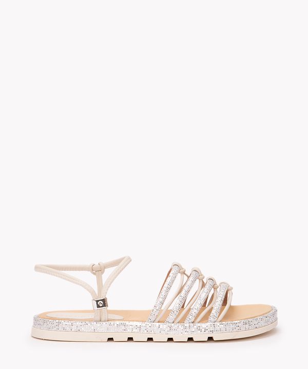 rasteirinha flat com brilho oneself off white 36