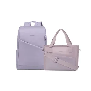 Kit Mochila Elegance e Lancheira Elegance Lilás 01629893070010226712307001