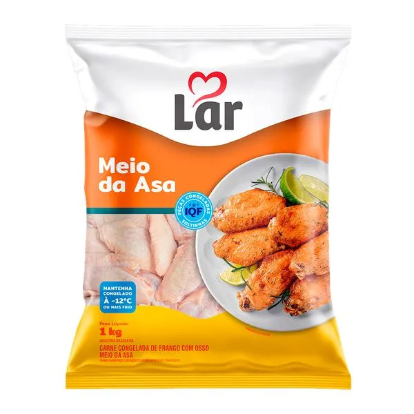 Meio da Asa de Frango Lar 1kg