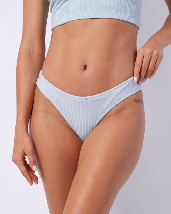 Calcinha Feminina Biquíni Canelada Azul P