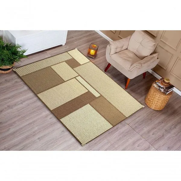 Tapete Sisal Sala Quarto Antiderrap. 2,00x2,50 Marrom S-632 Marrom S-632 N/a
