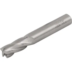 Fresa de Topo em Aço Rápido com 4 Cortes DIN 844A 12,0mm - VONDER