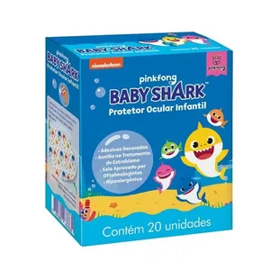 Protetor Ocular Infantil Baby Shark 20 Tiras