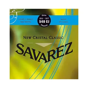 Encordoamento Violão Nylon 540CJ Tensão Alta Primas New Cristal Bordões HT Classic Savarez Encordoamento Violão Nylon 540CJ Tensão Alta Primas New Cristal Savarez