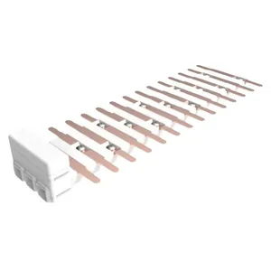 Barramento Bifásico Tipo Flutuante Brum Barramento Bifásico Tipo Flutuante 28 Pólos + N/T para Quadro Volt