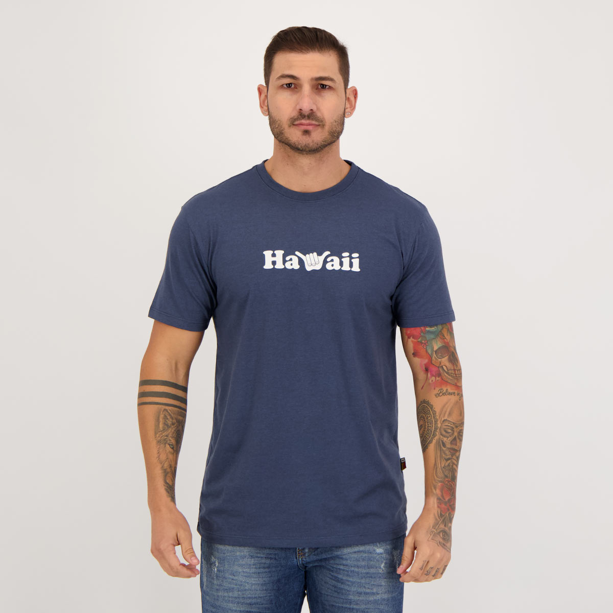 Camiseta Hang Loose Hawaii Azul