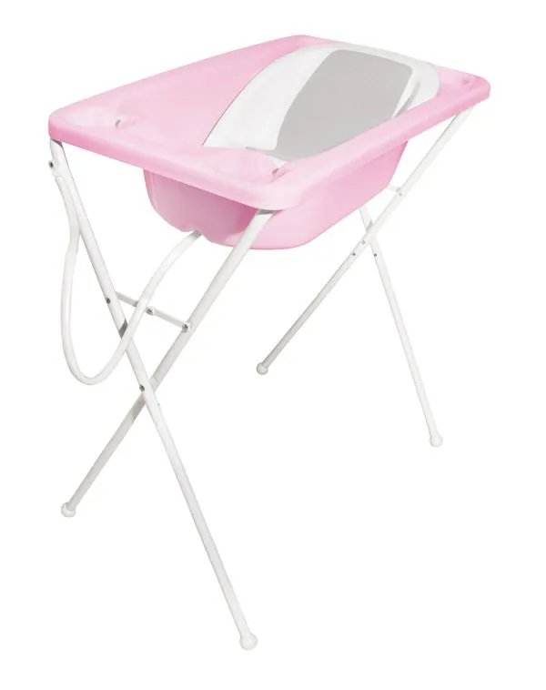 Banheira Com Suporte - Acqua Trio - Rosa - Galzerano