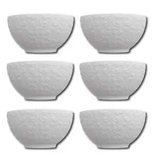Conjunto de Bowls Germer Tassel em Porcelana 400 ml – 6 Peças