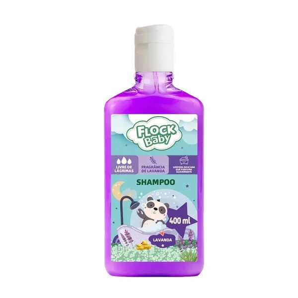 Shampoo Flock Baby Banho Glicerina Lavanda 400ml