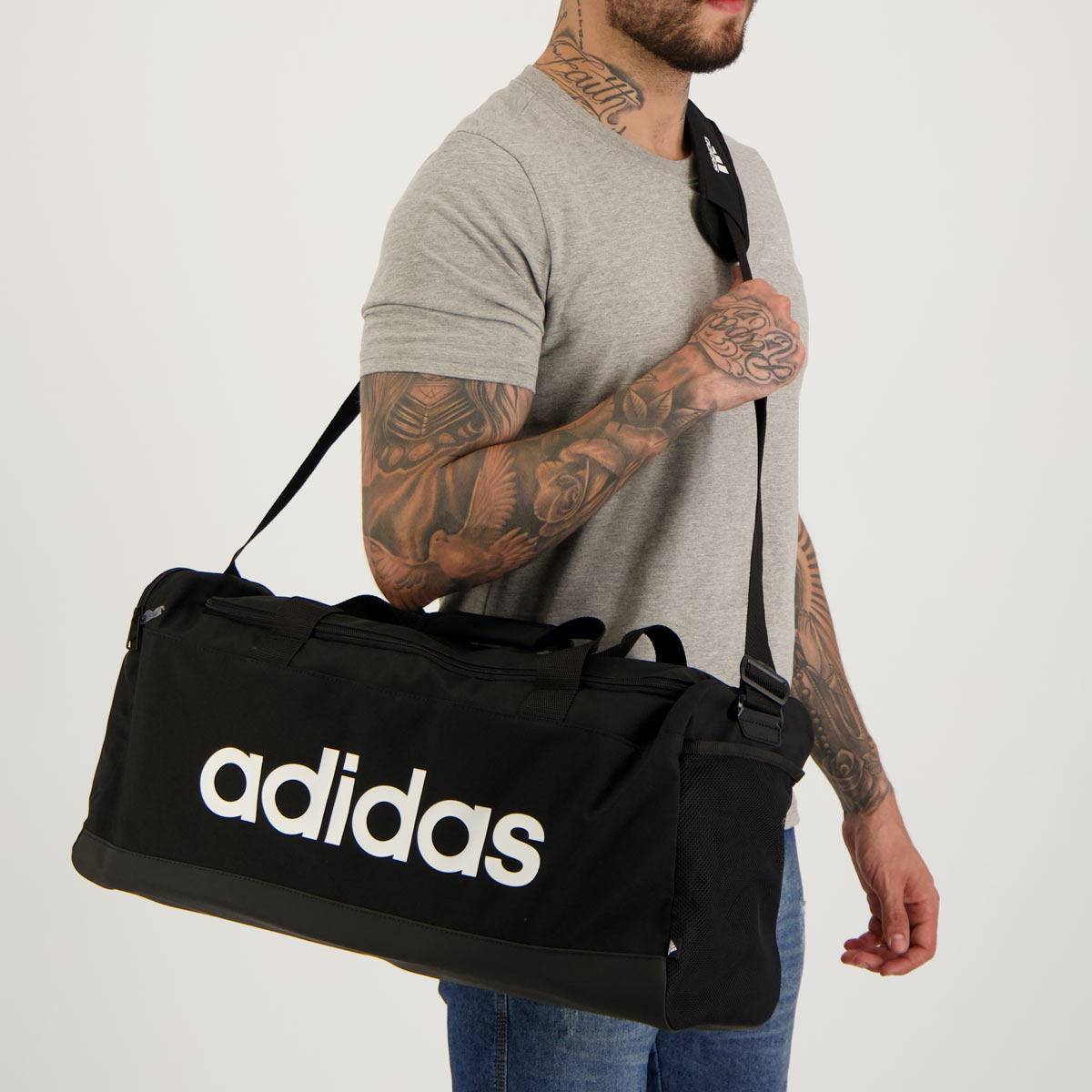 Mala Adidas Linear Duffel M Preta