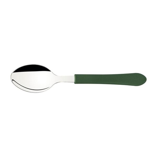 Colher De Mesa Tramontina Leme Com Lâmina Em Aço Inox E Cabo De Polipropileno Verde Tramontina