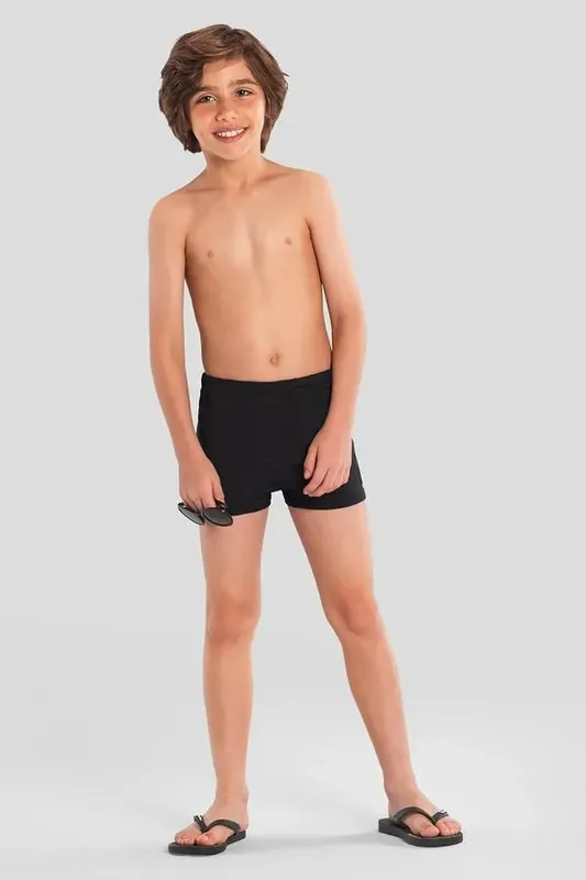 Sunga boxer infantil menino em malha UV Brandili - 4