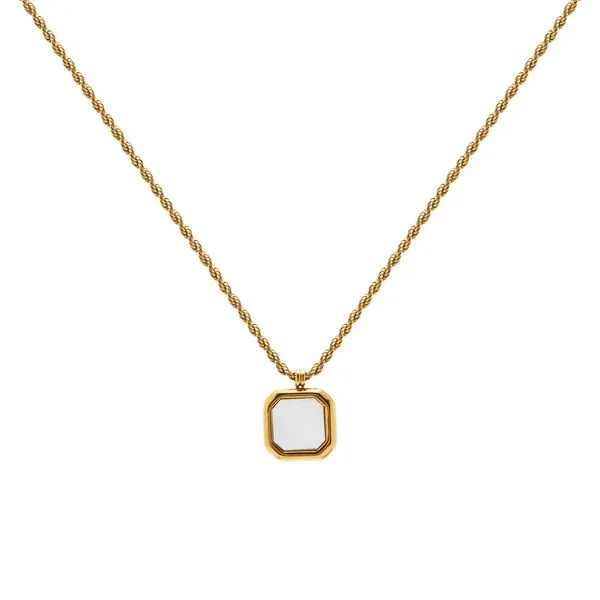 Colar Ambience de Aço Dourado Dourado Único