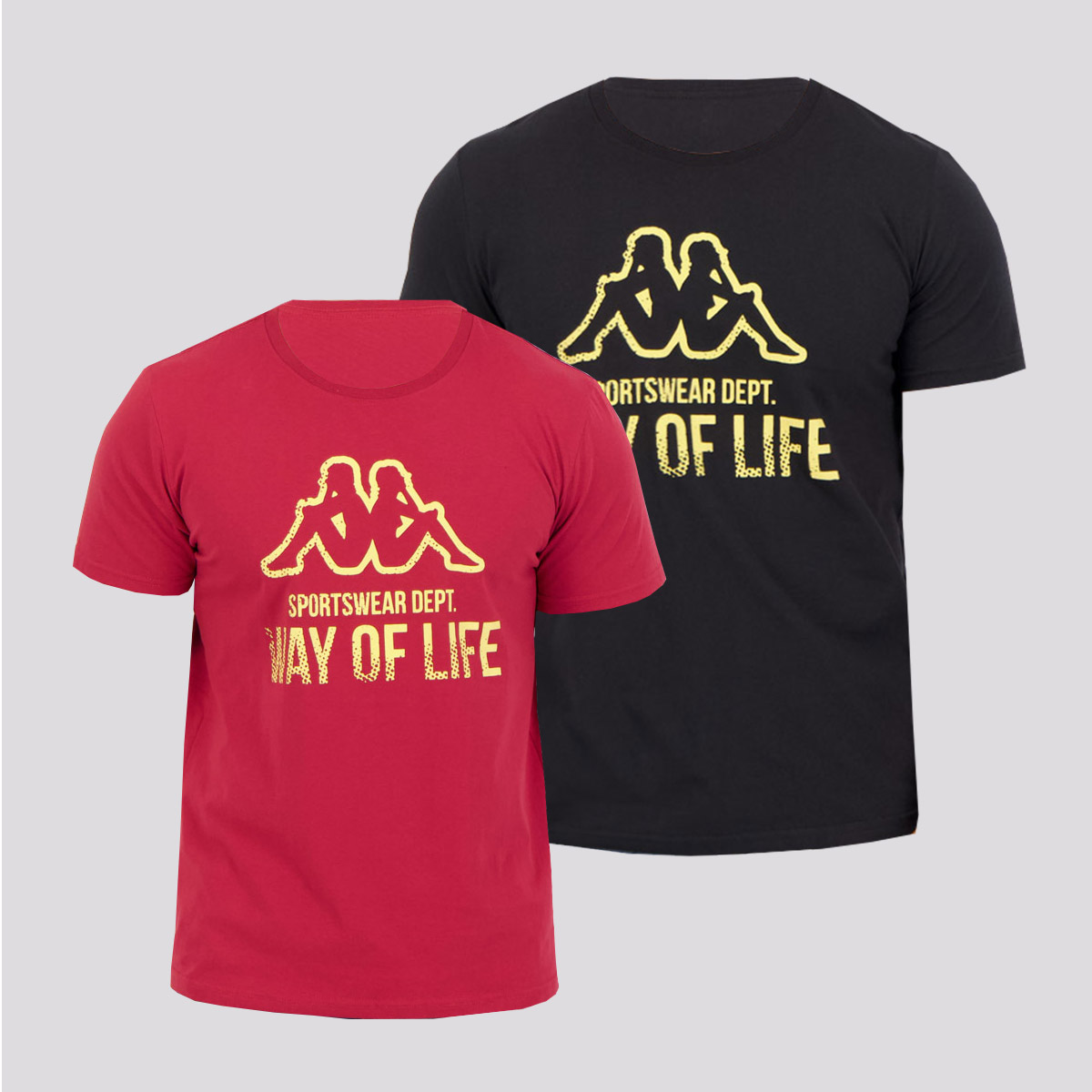 Kit de 2 Camisetas Kappa Way Of Life