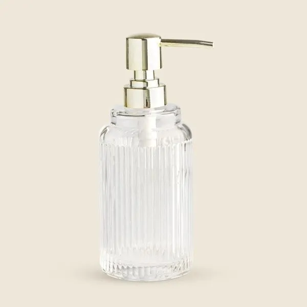 Porta Sabonete Líquido Glass Dourado - Acasa