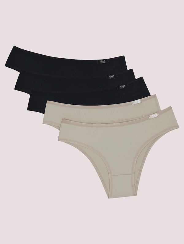 Kit de Calcinhas Mini Classic - 5 und MINK/PRETO M