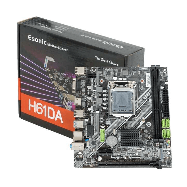 Placa Mãe ESONIC Micro ATX Intel 2G/3G H61 DDR3 LGA 1155