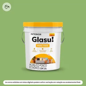 Tinta Acrílica Econômica Fosca Glasu Suvinil Balde 3,6L Muda Fácil Trevo Da Sorte (MP)