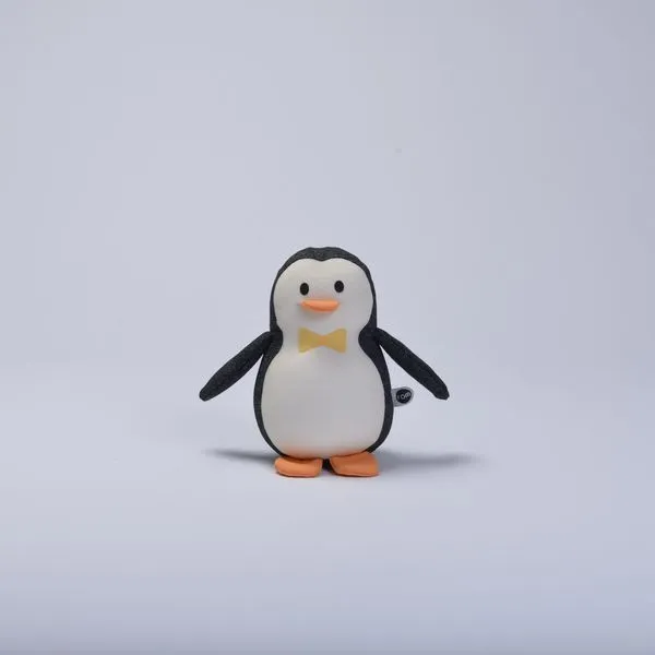 Bichinho Pinguim Quindim Petit Mescla Escuro