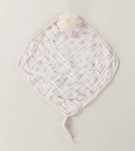 Naninha Soft com Pelúcia 30 x 30cm Margaridas