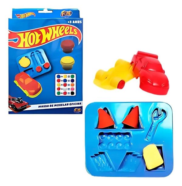 Massinha de Modelar Hot Wheels Oficina Fun - F0138-0