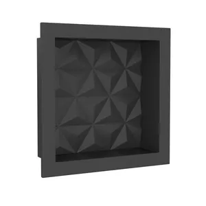 Nicho Multi Texturizado Triângulo 30X30X10 Preto Cozimax
