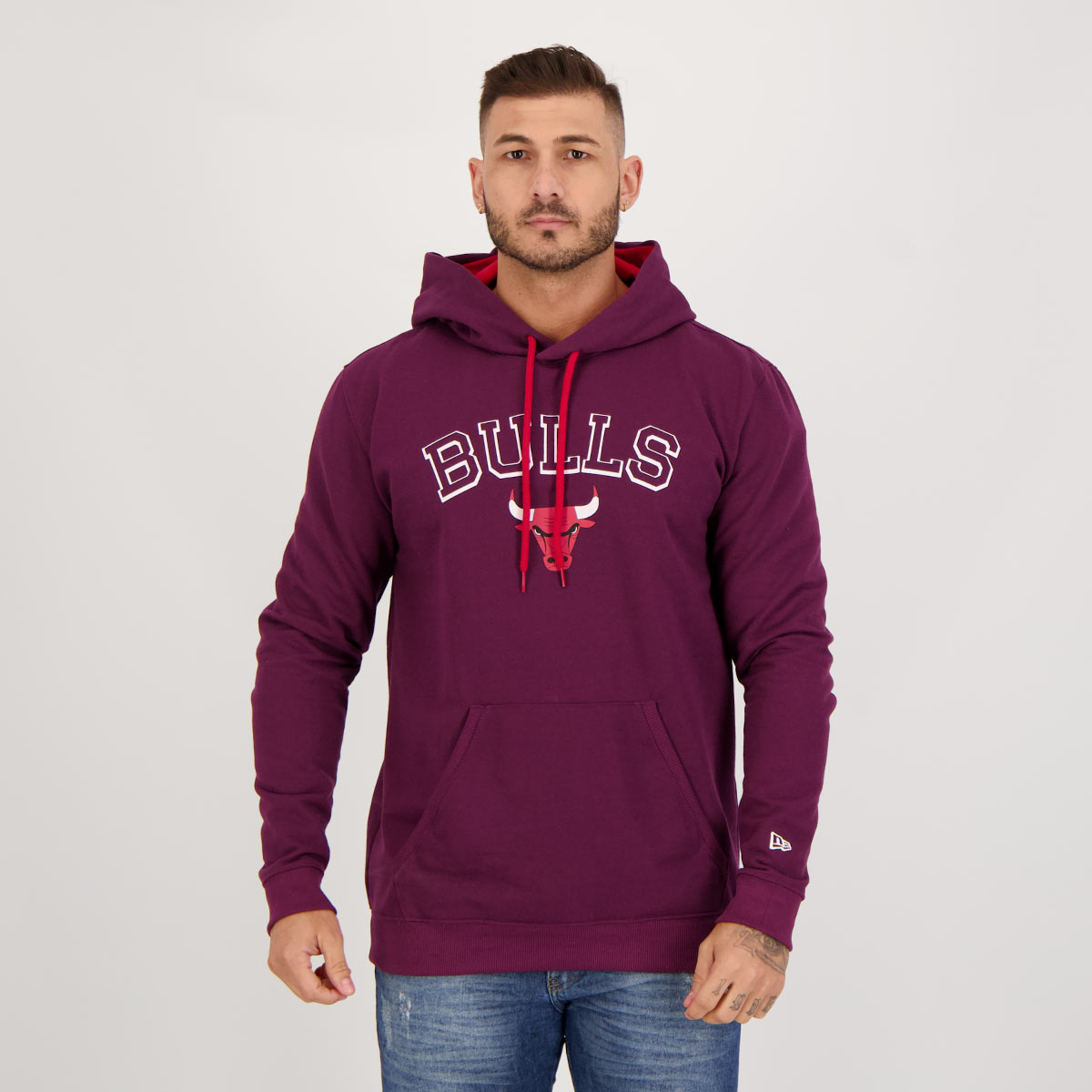 Moletom New Era NBA Chicago Bulls Core Roxo