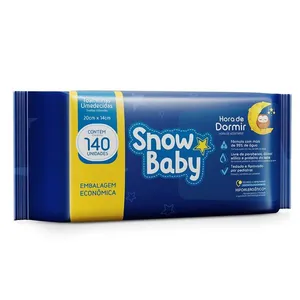 Toalhas Umedecidas Snow Baby Hora de Dormir 140 Unidades TOALHAS UMED SNOW BA