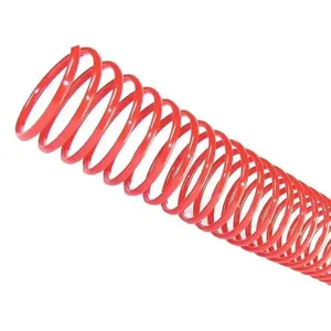 Espiral para Encadernação Lassane Colorido PVC Semi-Rígido 14MM 85 Folhas 100 Unidades Vermelho Espiral para Encadernação Lassane 14MM 85 Folhas 100 Unidades Vermelho