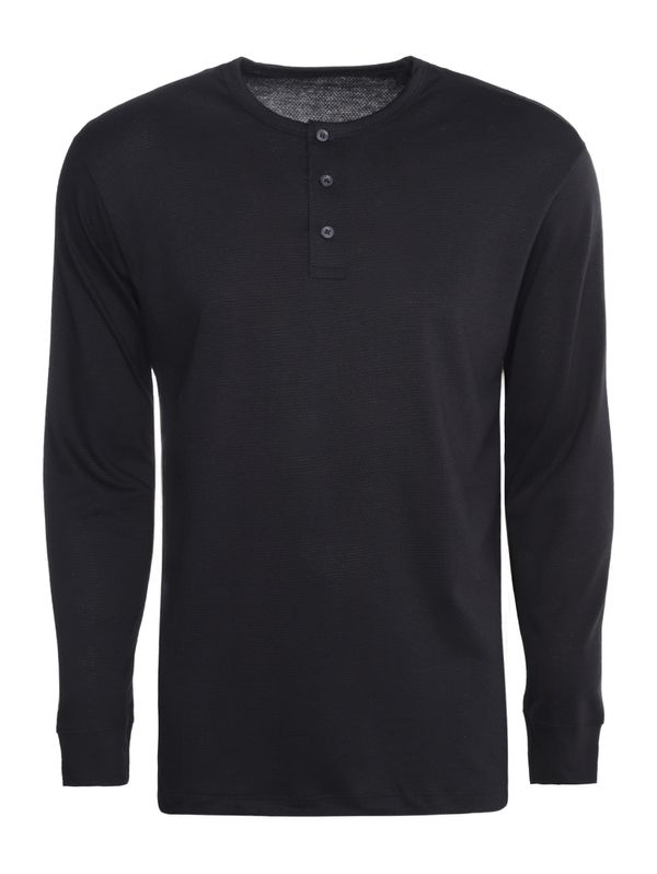 Camiseta Gola Henley Masculina PRETO G
