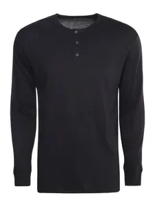 Camiseta Gola Henley Masculina PRETO G