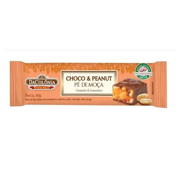 Chocolate Pé de Moça Da Colônia 30g PE DE MOCA DA COLONIA CHOCOLATE BR 30G
