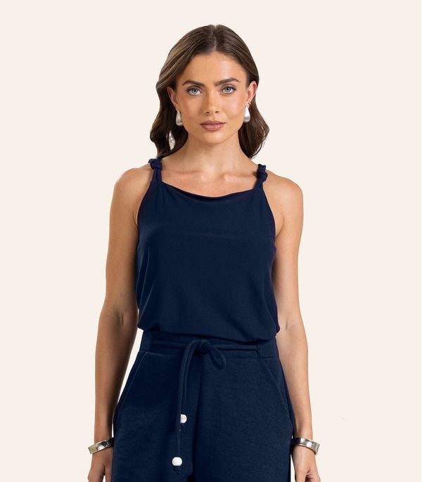 Blusa de Alça Feminina Endless. Azul P