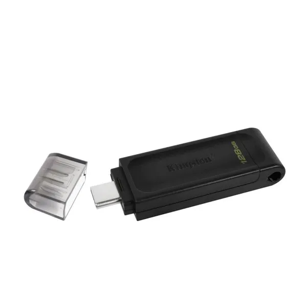 Pen Drive Kingston 128GB USB 3.2 DT70 Preto DT70/128GB
