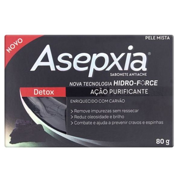 Kit c/2 Sabonete Asepxia 80g Detox