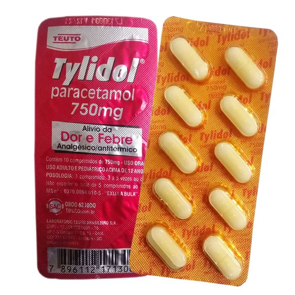 Tylidol 750mg 10 comprimidos