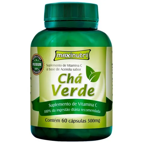 Suplemento Acerola Com Chá Verde Maxinutri 500mg 60 Cápsulas