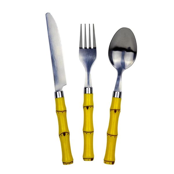 Faqueiro Le Bamboo Sobremesa com 12 Peças UNICA