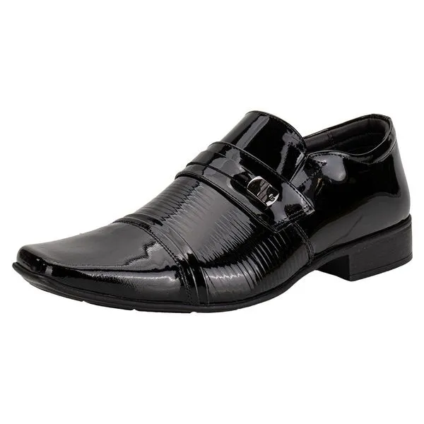 Sapato Masculino Social Air Fillipo Jota Pe 77725 VERNIZ/PRETO 43