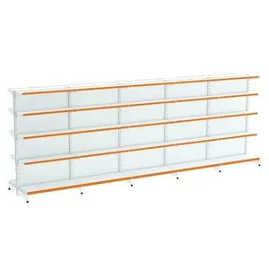 Kit 5 Módulos De Gôndolas Centro 2,02 Fit40 Amapá Expositor Branco