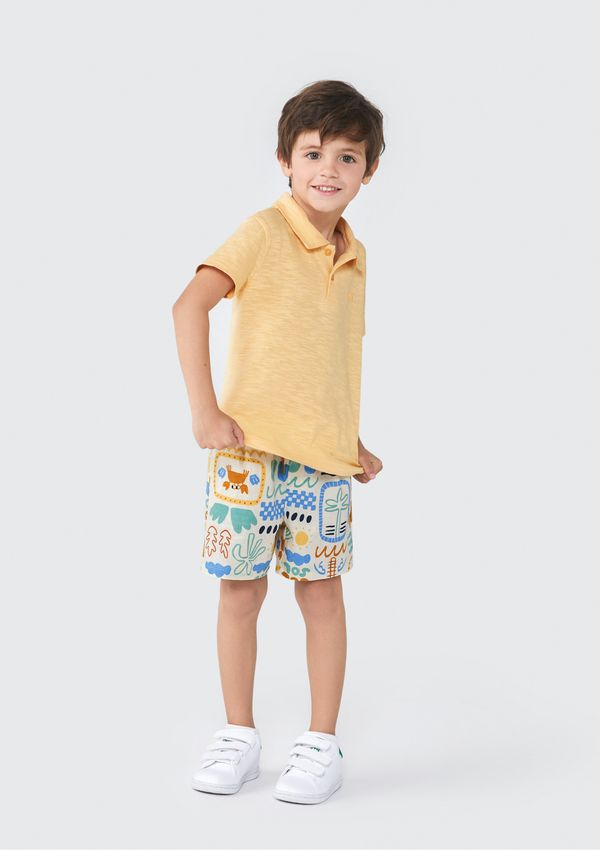 Shorts Infantil Menino Toddler - Bege 003