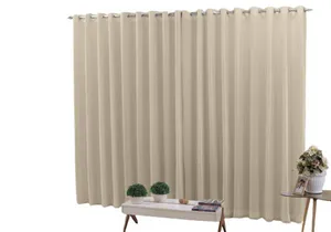 Cortina 3,00x2,50 Sala Quarto Cozinha Voil Blackout Tecido Pérola