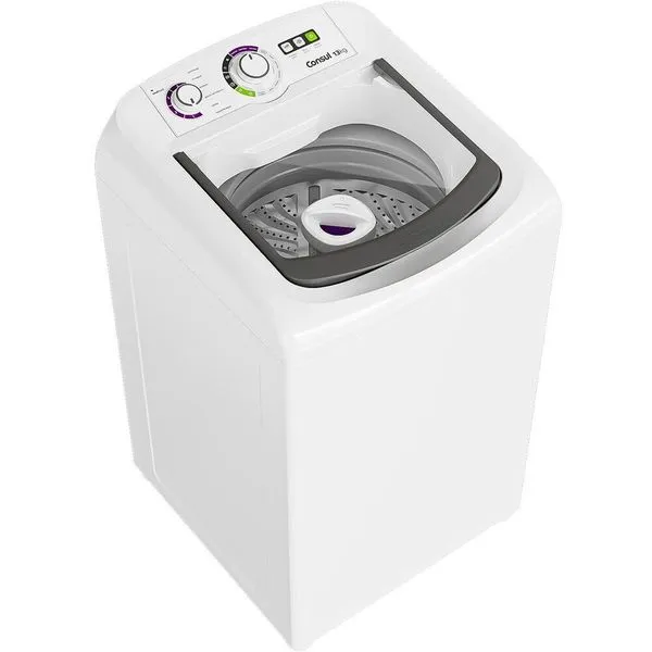 Máquina de Lavar Consul CWH13AB 13kg Automática com Ciclo Edredom Dosagem Econômica Branca 220V Máquina de Lavar Consul CWH13AB 13kg Automática com Ciclo Edredom Branca 220V